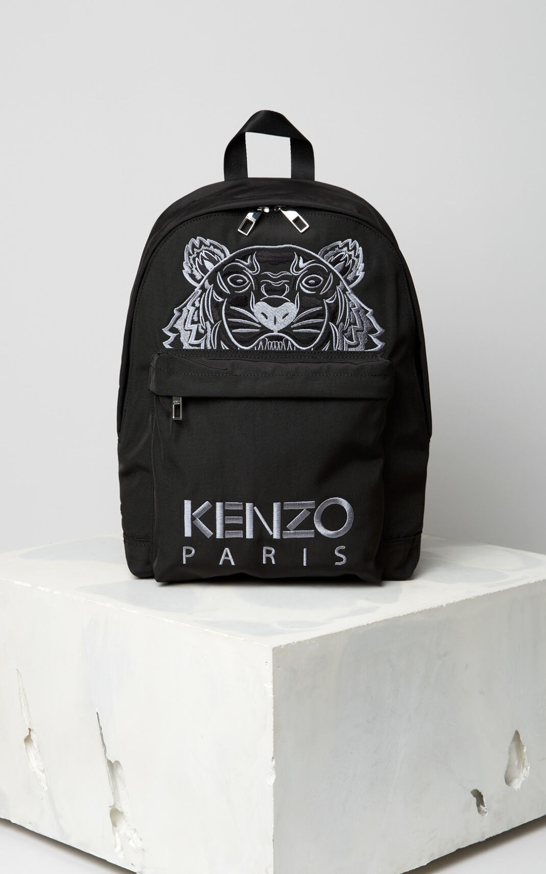 Kenzo Large 虎 Canvas リュック メンズ 黒 - KUAGBS415